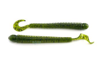 AGM 4in Finesse Curltail Worm Watermelon 8pcs