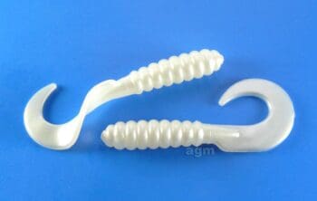 AGM 3in Curly Grub Pearl 10pcs