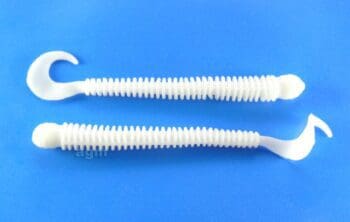 AGM 4in Finesse Curltail Worm White 8pcs