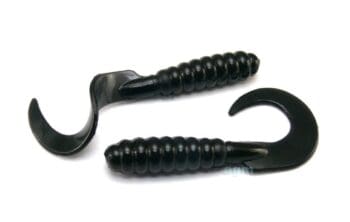 AGM 3in Curly Grub Black 10pcs