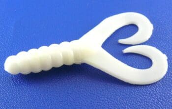 AGM 2in Twintail Grub White 10pcs