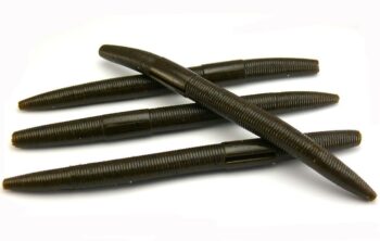 AGM 5in Stick Worm Green Pumpkin 8pcs