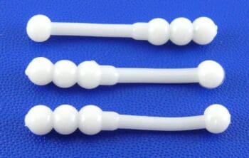 Big Bite 1.5in Ballzy Worm White 10pcs