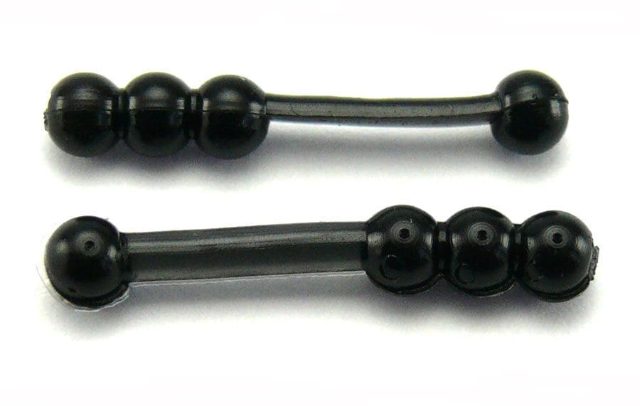 Big Bite 1In Ballzy Worm Black 10Pcs