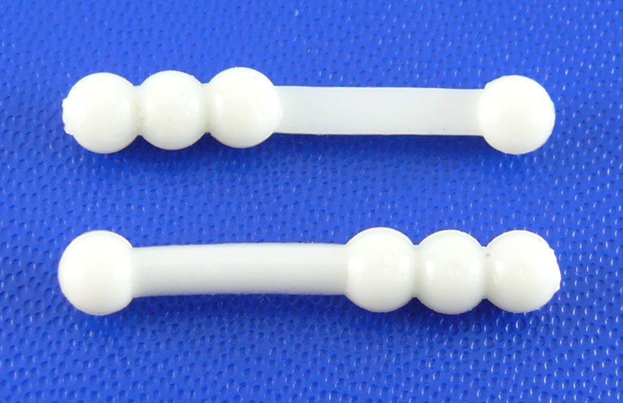 Big Bite 1In Ballzy Worm White 10Pcs