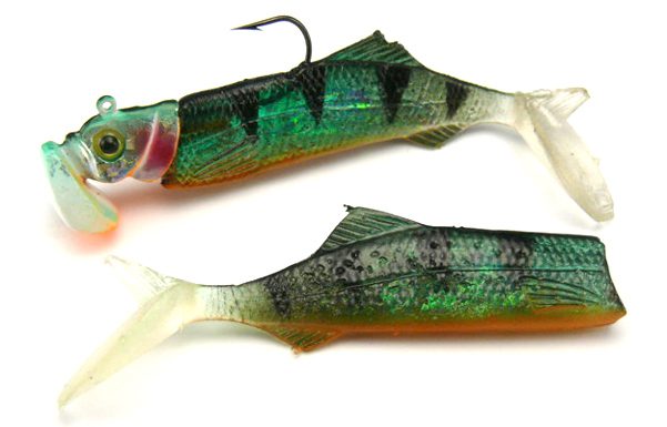 Storm 3&Quot; Wildeye Vibrotail Jig - Perch (3 Jig Heads, 10 Bodies)