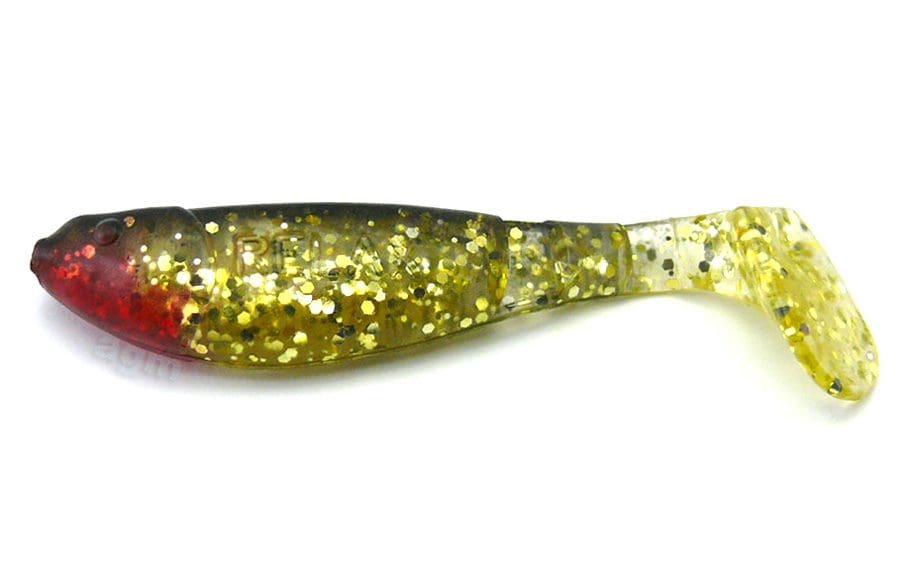 Relax 2.5&Quot; Kopyto Shad - Clear/Gold/Black Back (2Pcs)