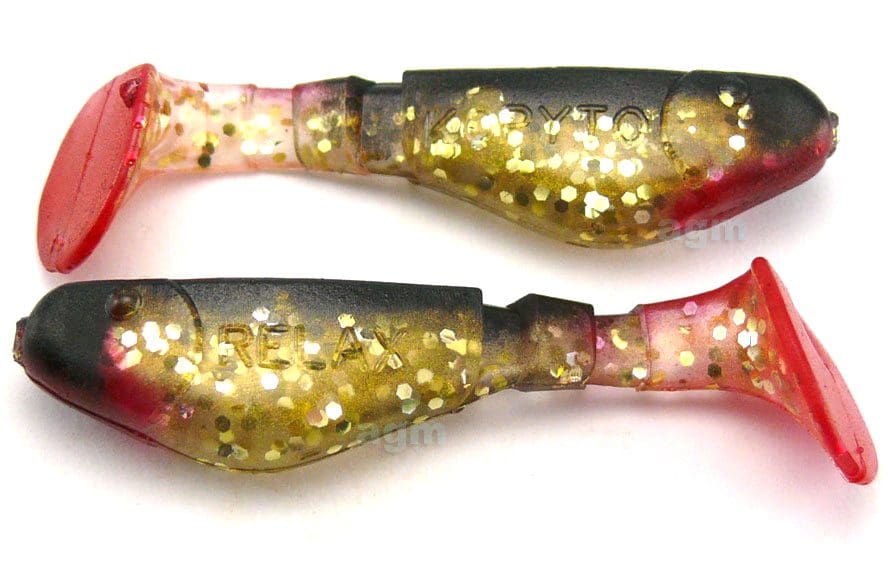 Relax 2&Quot; Kopyto Shad - Gold Glitter/Black Back (3Pcs)
