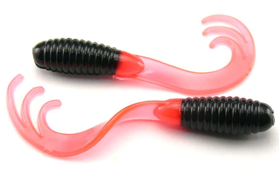 Agm 2In Triple Tip Grub Black Firetail 16Pcs
