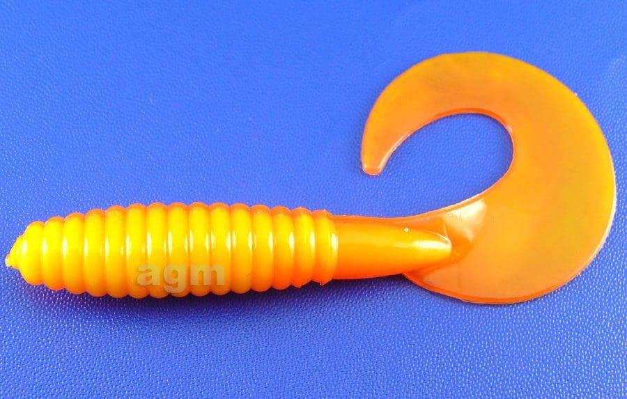 Big Bite 4.5In Fat Grub Orange Yellow 5Pcs