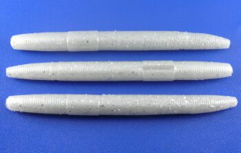 AGM 4" Stick Worm - White Pearl Silver (8pcs)