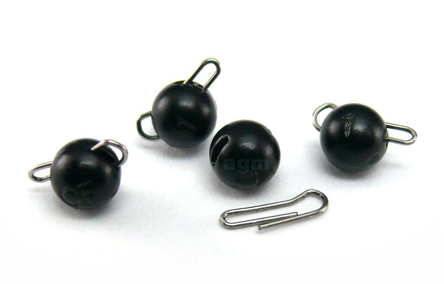 Crazy Fish Tungsten Flex Head 1G - Black (6Pcs)