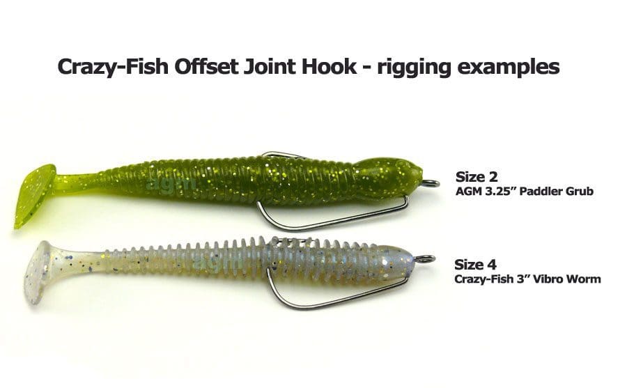 Crazy Fish Offset Joint Hook - Size 10 (5Pcs)