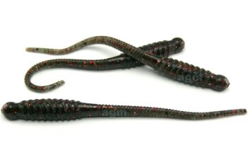 Assalt 4in Salt Shaker Worm Smoke/Red/Copper 10pcs