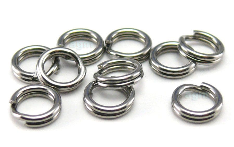Agm Stainless Steel Split Ring 4.4Mm/40Lb (10Pcs)