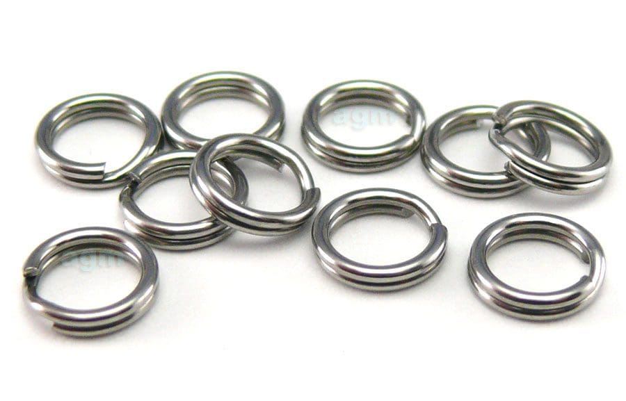 Agm Stainless Steel Split Ring 5.4Mm/40Lb 10Pcs