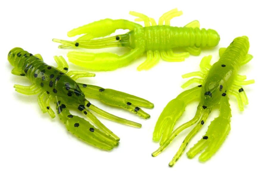 Agm 1.5In Micro Crayfish Watermelon/Chartreuse 10Pcs