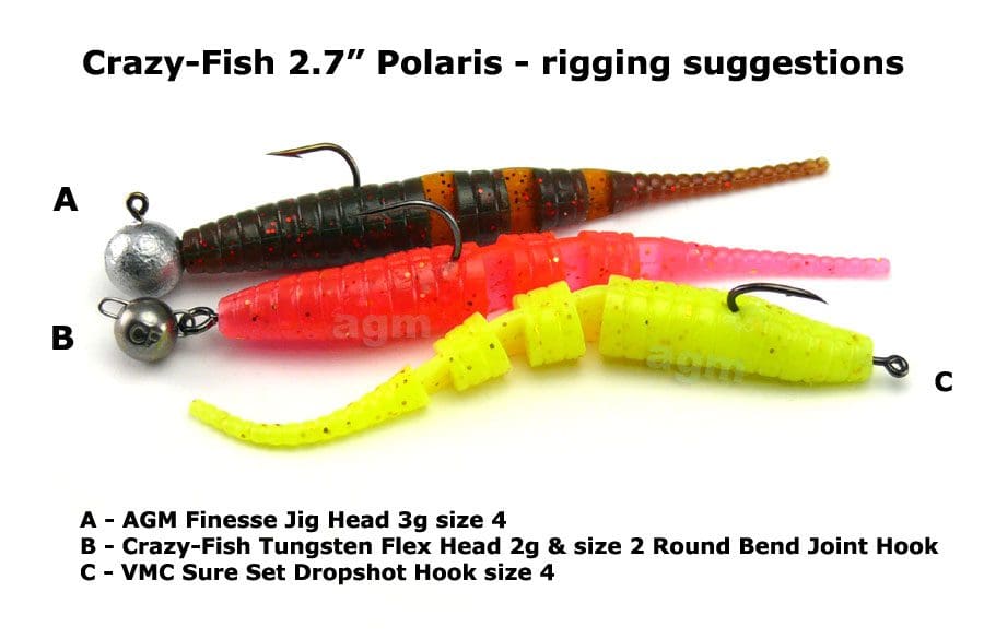 Crazy Fish 2.7&Quot; Polaris - 64 Fluo Orange (8Pcs)
