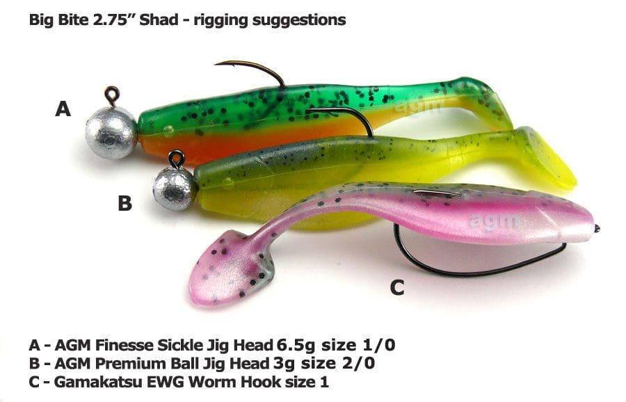 Big Bite 2.75&Quot; Shad - Fire Tiger (6Pcs)