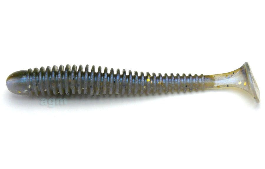 Crazy Fish 3.4&Quot; Vibro Worm - 3D Swamp/Pearl (5Pcs)