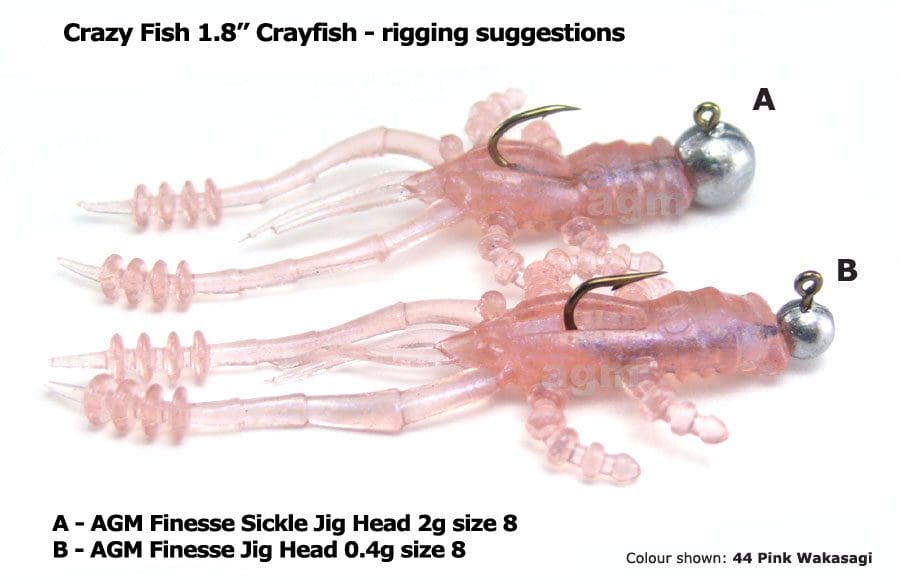 Crazy Fish 1.8&Quot; Crayfish - 54 Green Acid (8Pcs)