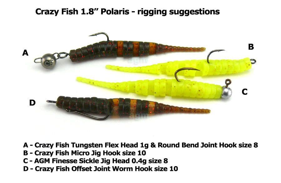 Crazy Fish 1.8&Quot; Polaris - 64 Fluo Orange (8Pcs)