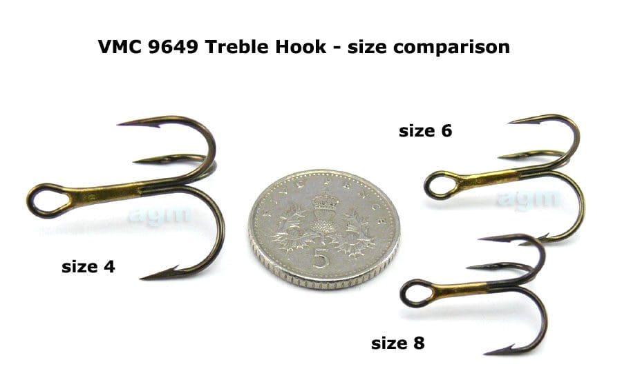 Vmc 9649 Bz Treble Hook - Size 4 (10Pcs)