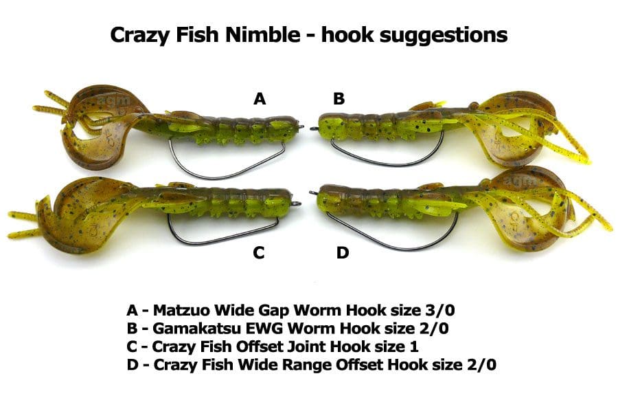Crazy Fish 4&Quot; Nimble - 4D Swamp Chartreuse (9Pcs)