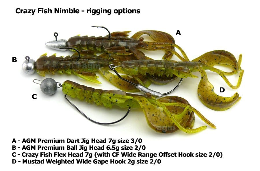 Crazy Fish 4&Quot; Nimble - 4D Swamp Chartreuse (9Pcs)