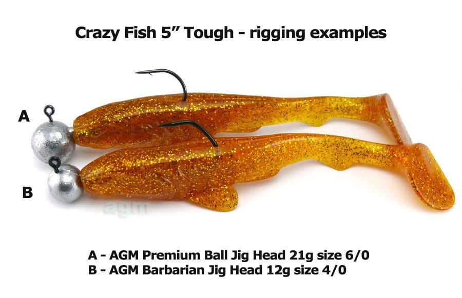 Crazy Fish 5&Quot; Tough - 10D Natural (5Pcs)