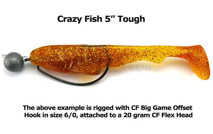 Crazy Fish 5&Quot; Tough - 10D Natural (5Pcs)