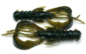 Crazy Fish 4in Nimble 42 Green Pumpkin Blue 5pcs
