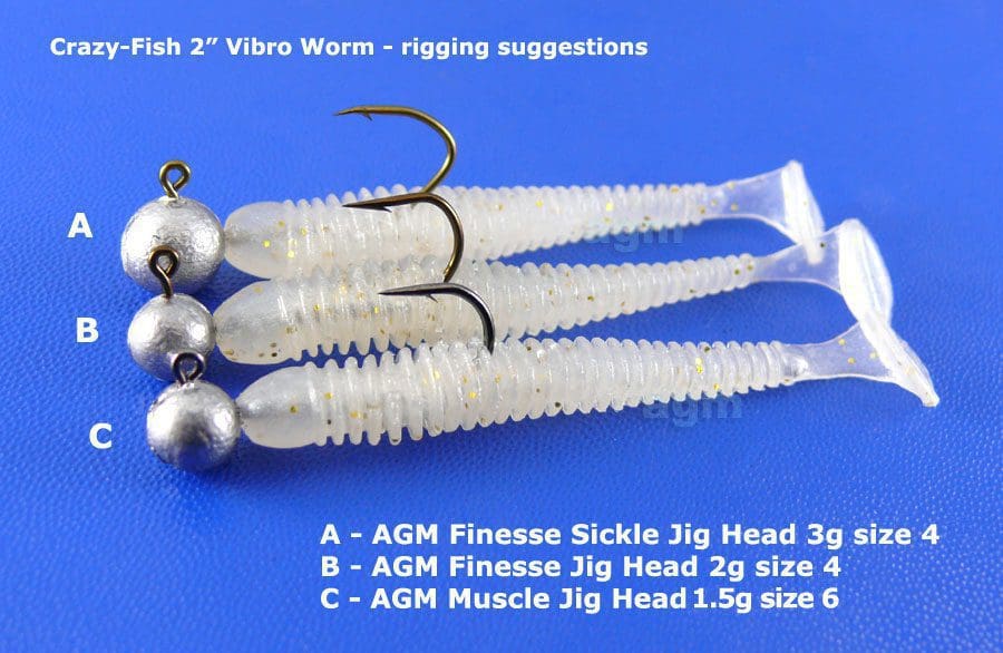 Crazy Fish 2&Quot; Vibro Worm - 6 Chartreuse (8Pcs)