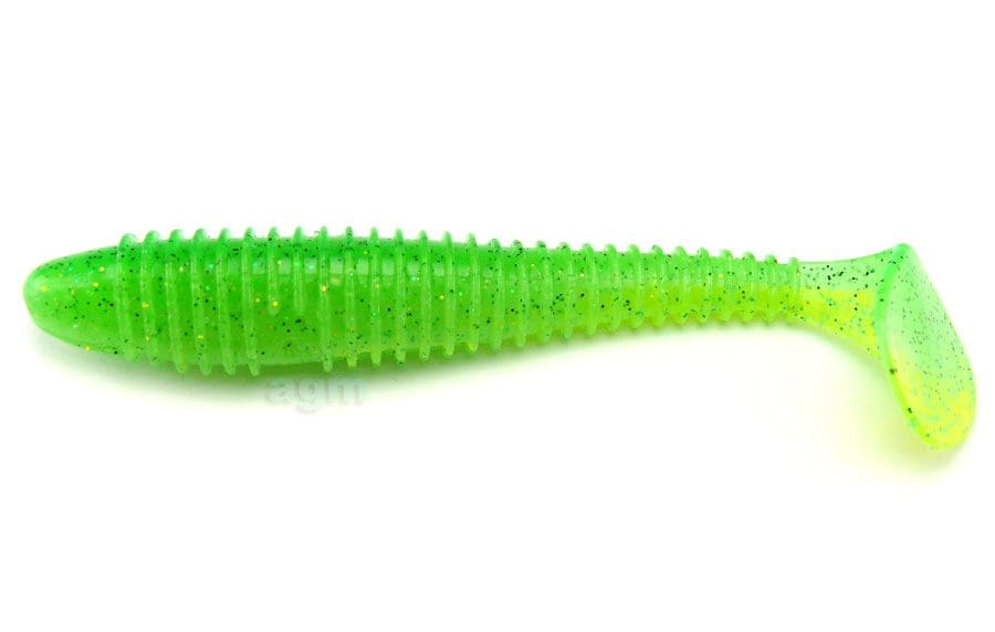 Crazy Fish 4.7&Quot; Vibro Fat - 7D Lime Chartreuse (4Pcs)