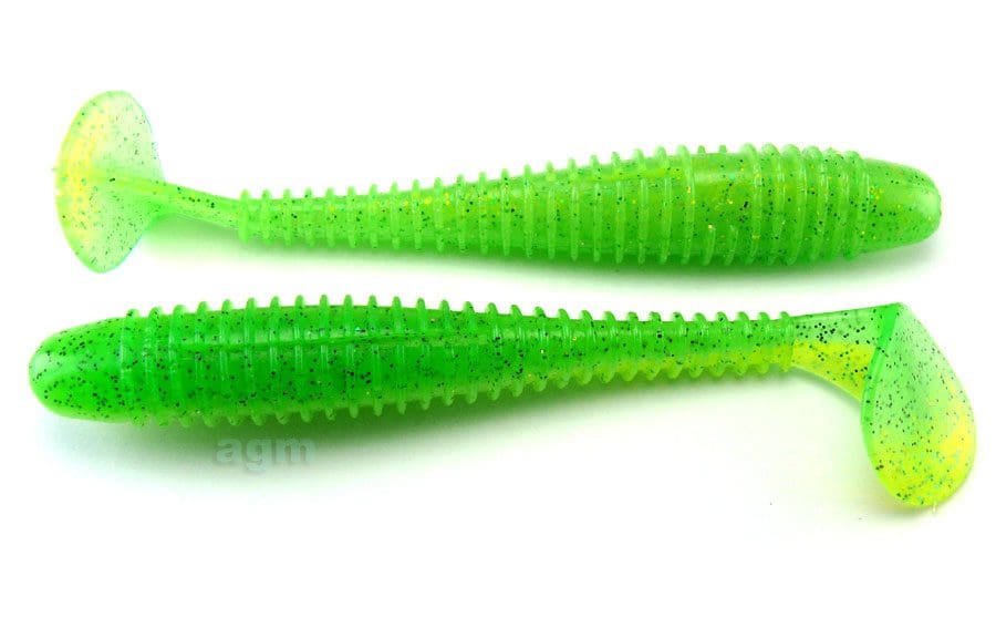 Crazy Fish 4.7&Quot; Vibro Fat - 7D Lime Chartreuse (4Pcs)