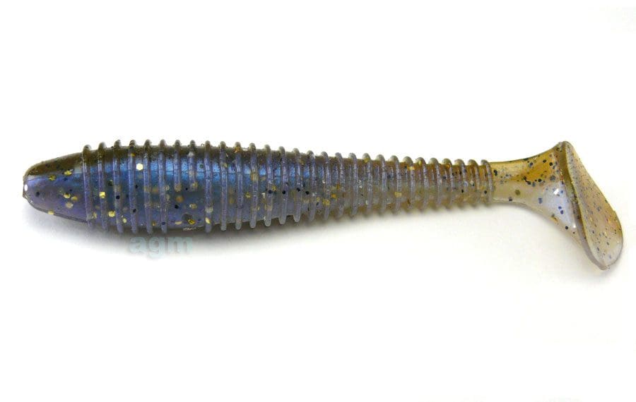Crazy Fish 4In Vibro Fat 3D Swamp Pearl 4Pcs