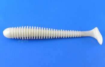 Crazy Fish 3.4in Floating Vibro Worm Pearl Snow 5pcs