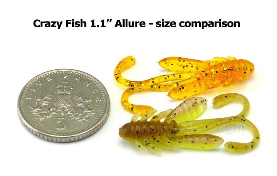 Crazy Fish 1.1in Allure 59 White 10pcs Crazy Fish 1.1in Allure 59 White 10pcs