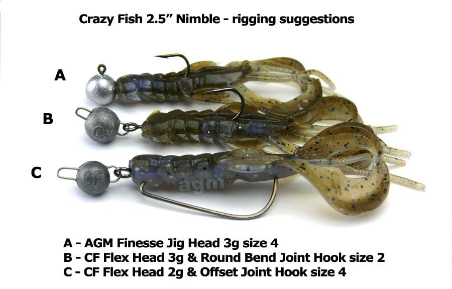 Crazy Fish 2.5&Quot; Nimble - 3D Swamp Pearl (7Pcs)