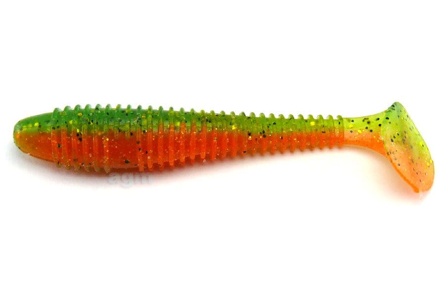 Crazy Fish 4&Quot; Vibro Fat - 5D Orange Chartreuse (4Pcs)