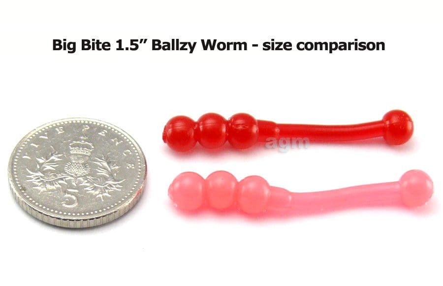 Big Bite 1.5&Quot; Ballzy Worm - Chartreuse Shine (10Pcs)