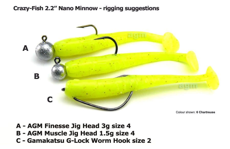 Crazy Fish 2.2&Quot; Nano Minnow - 12 Ultraviolet (8Pcs)