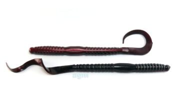 AGM 6in Curltail Worm Red Shad 7pcs