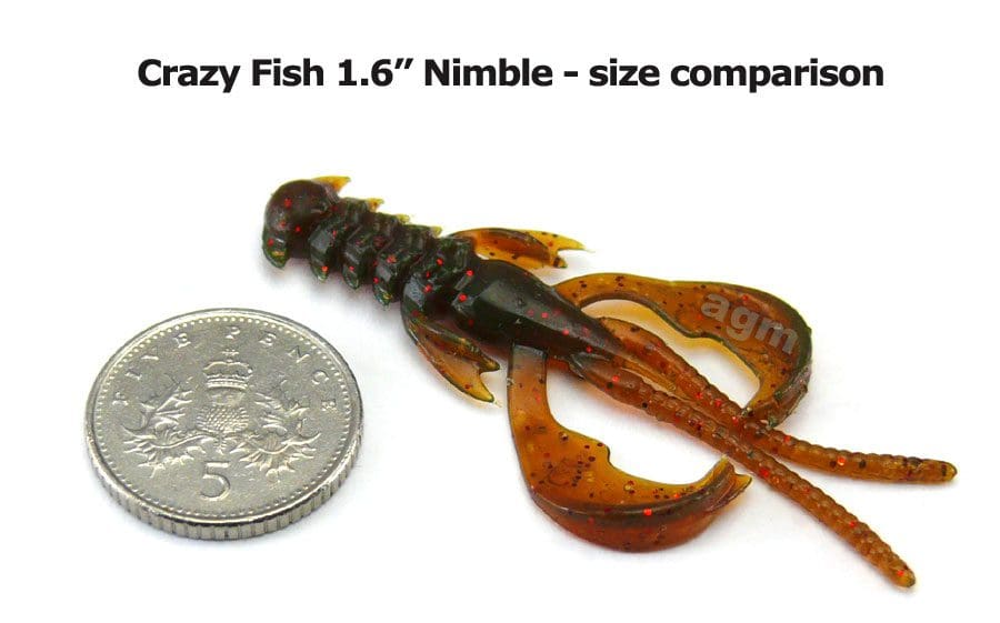 Crazy Fish 1.6&Quot; Nimble - 13D Peach (9Pcs)