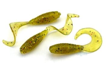 Crazy Fish 1in Angry Spin Olive 8pcs