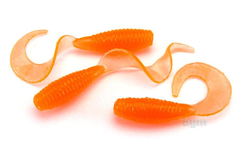 Crazy Fish 1In Angry Spin Fluo Orange 8Pcs