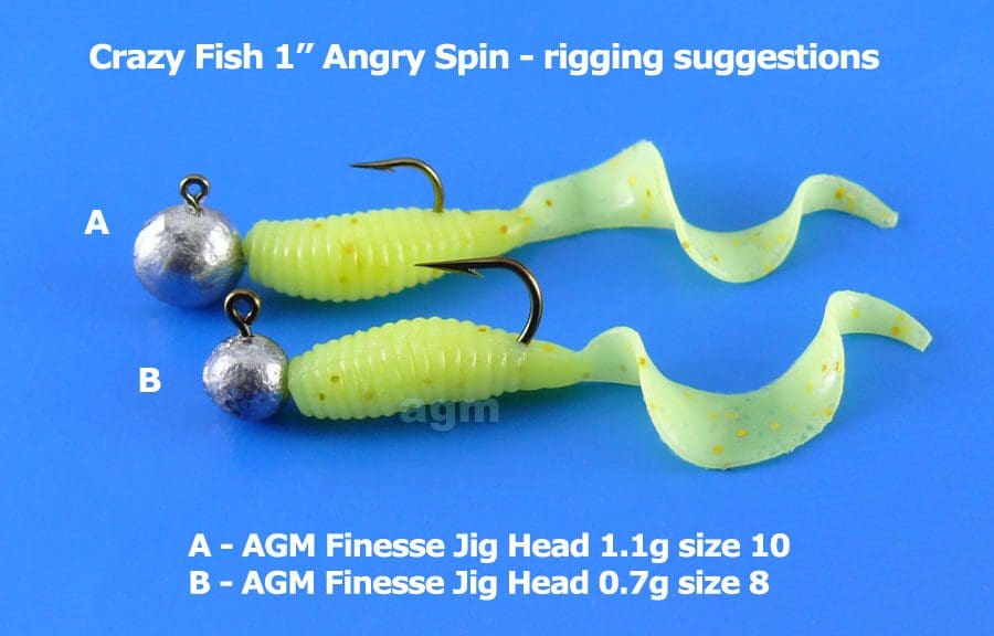 Crazy Fish 1&Quot; Angry Spin - 64 Fluo Orange (8Pcs)