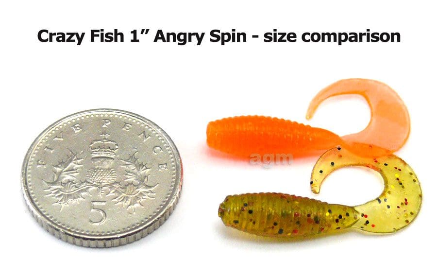 Crazy Fish 1&Quot; Angry Spin - 64 Fluo Orange (8Pcs)