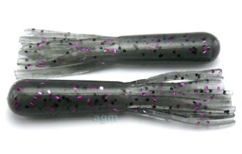 Big Bite 2.5" Salt Tube - Smoke/Black Purple Flake (10pcs)