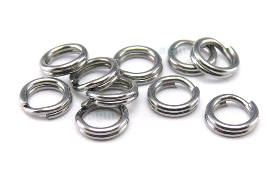 Agm Stainless Steel Split Ring 4Mm/35Lb (10Pcs)